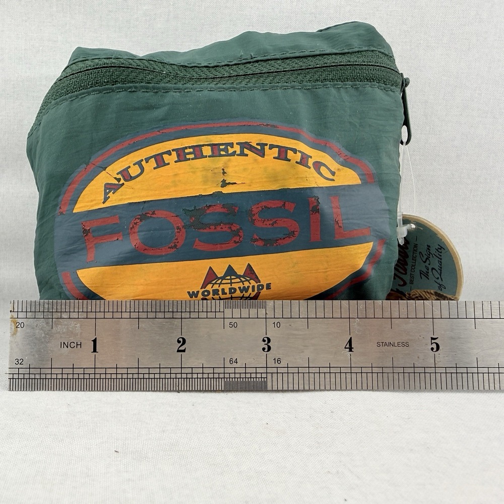 Vintage Fossil Packable Duffel Bag 90s Y2K Carry On Camping Nylon Tote Gorpcore - Picture 9 of 10